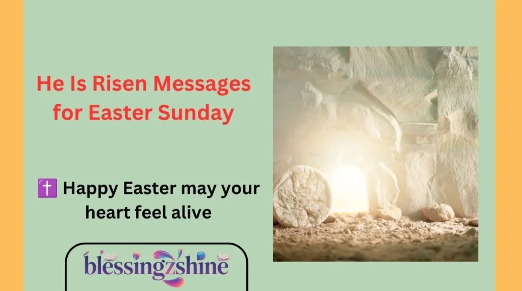 He Is Risen Messages for Easter Sunday