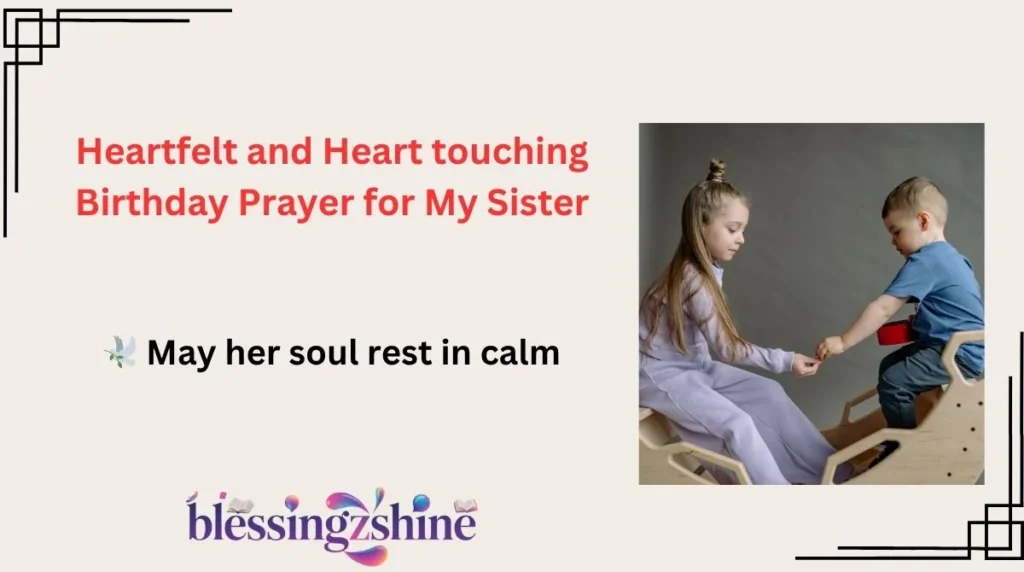 Heartfelt and Heart touching Birthday Prayer for My Sister