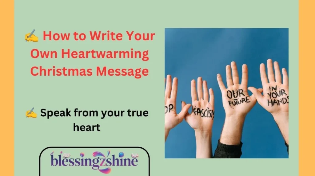 ✍️ How to Write Your Own Heartwarming Christmas Message