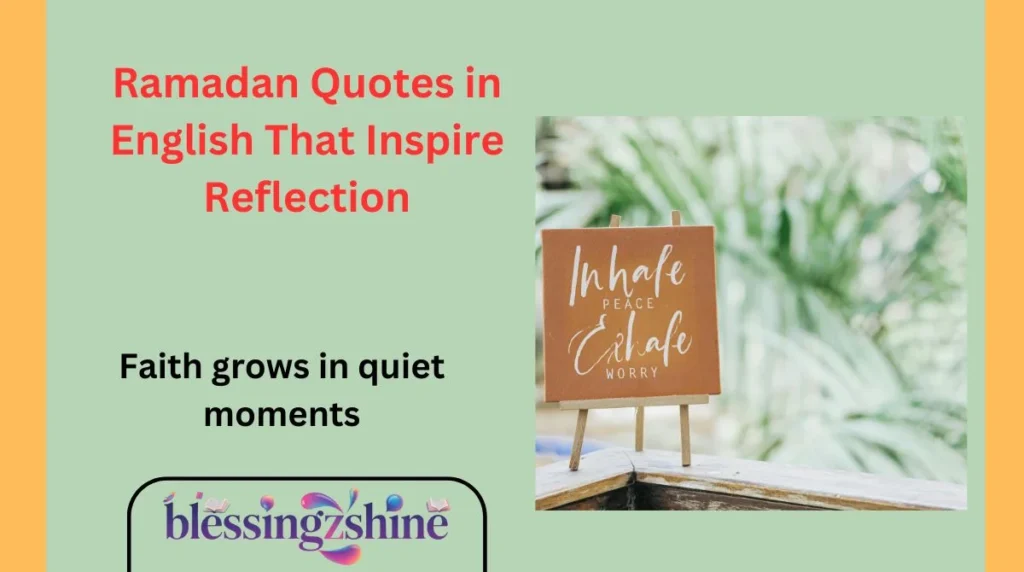 Ramadan Quotes in English That Inspire Reflection