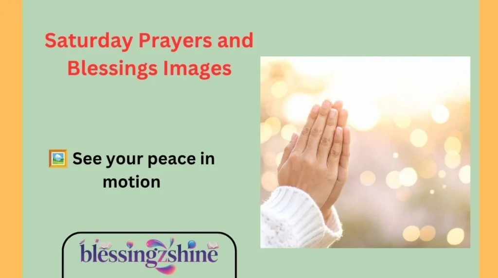 Saturday Prayers and Blessings Images
