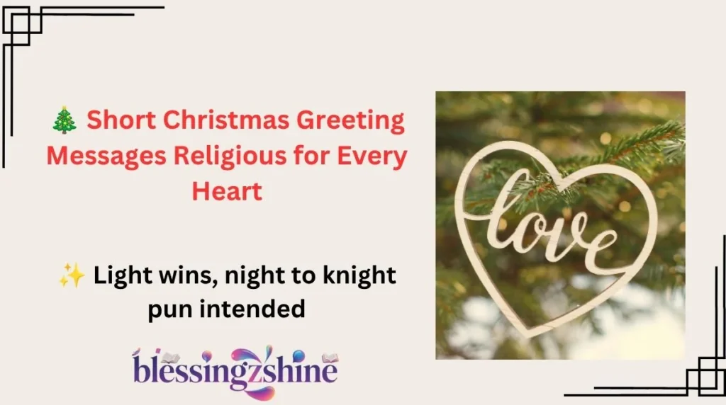 ๐ Short Christmas Greeting Messages Religious for Every Heart