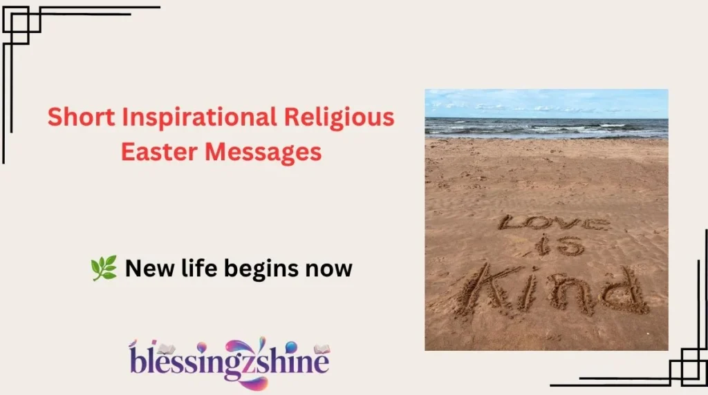 Short Inspirational Religious Easter Messages