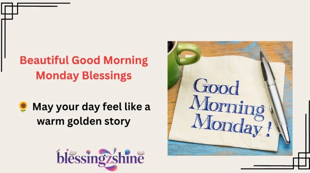 Beautiful Good Morning Monday Blessings