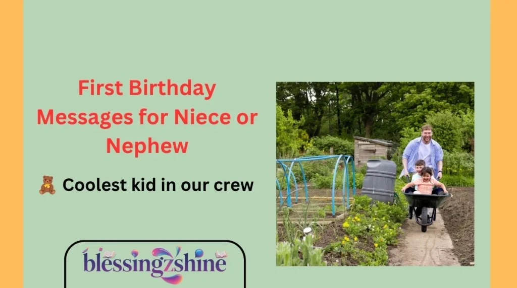 First Birthday Messages for Niece or Nephew