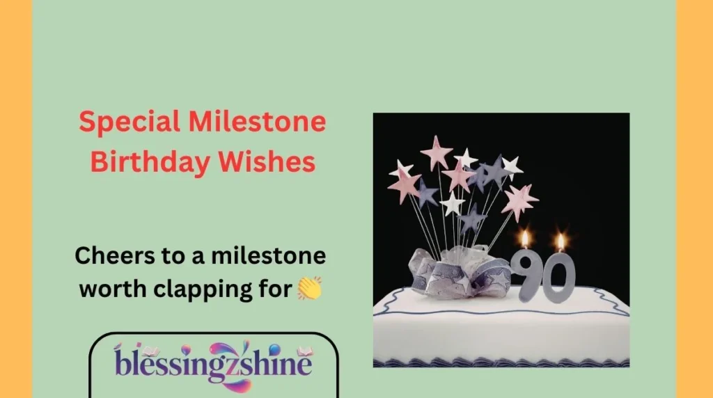 Special Milestone Birthday Wishes