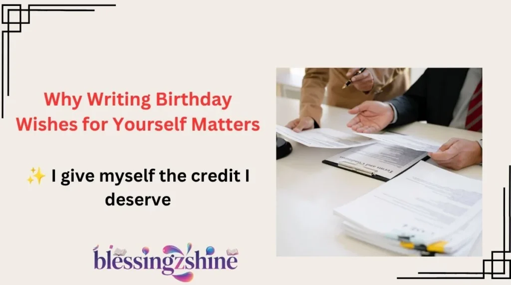 Why Writing Birthday Wishes for Yourself Matters