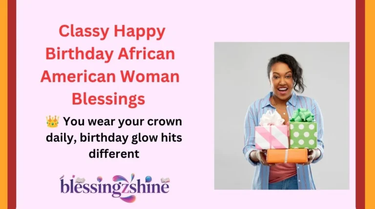 Classy Happy Birthday African American Woman Blessings