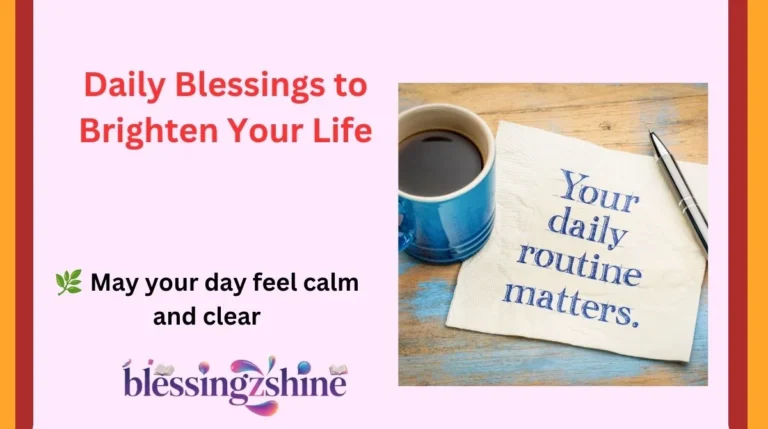 Daily Blessings to Brighten Your Life