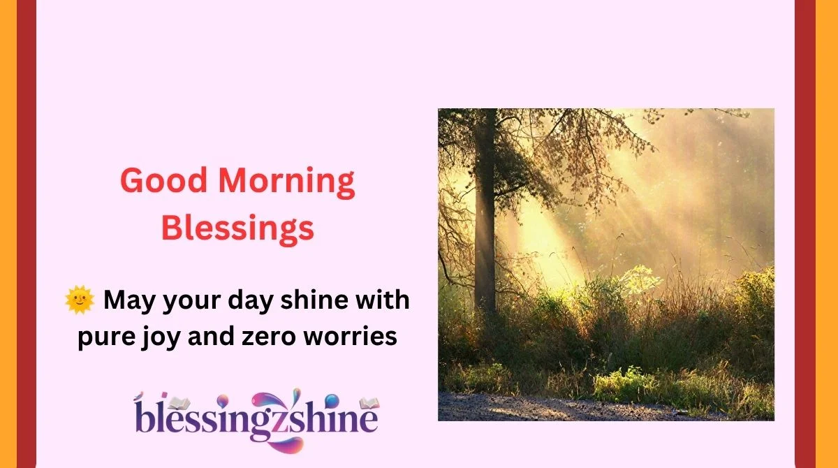 Good Morning Blessings