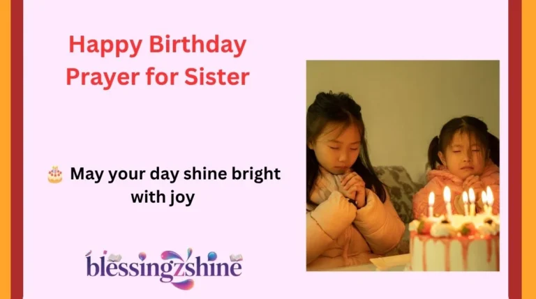Happy Birthday Prayer for Sister