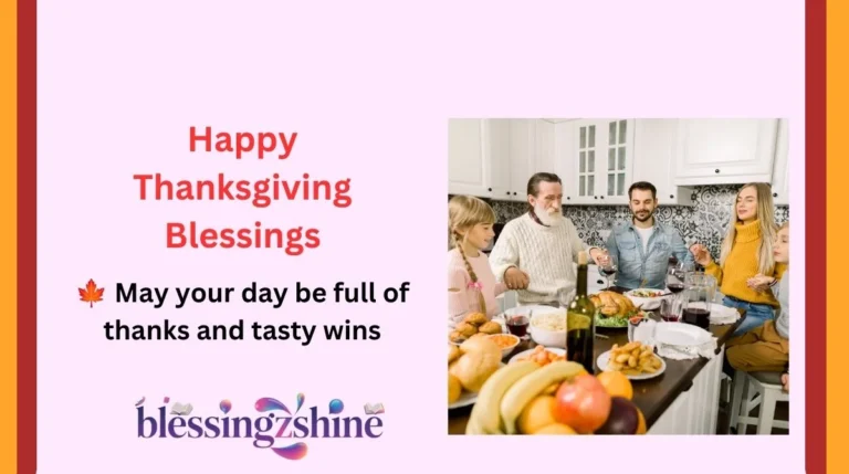 Happy Thanksgiving Blessings