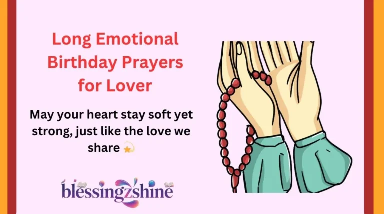 Long Emotional Birthday Prayers for Lover