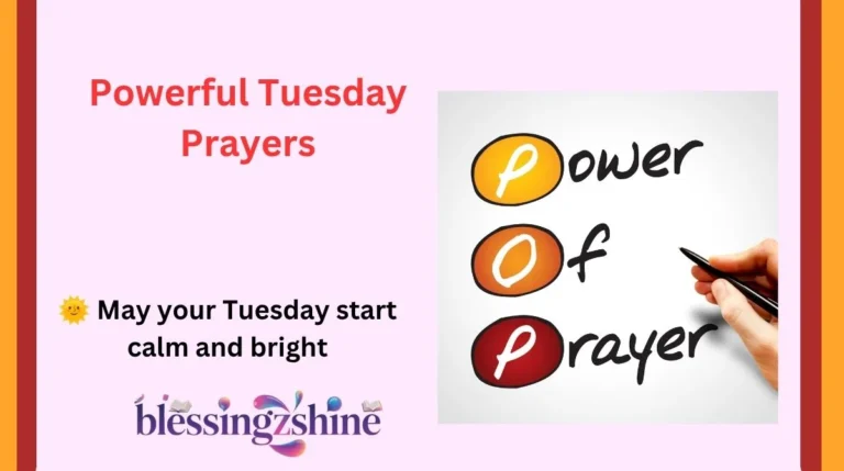Powerful Tuesday Prayers
