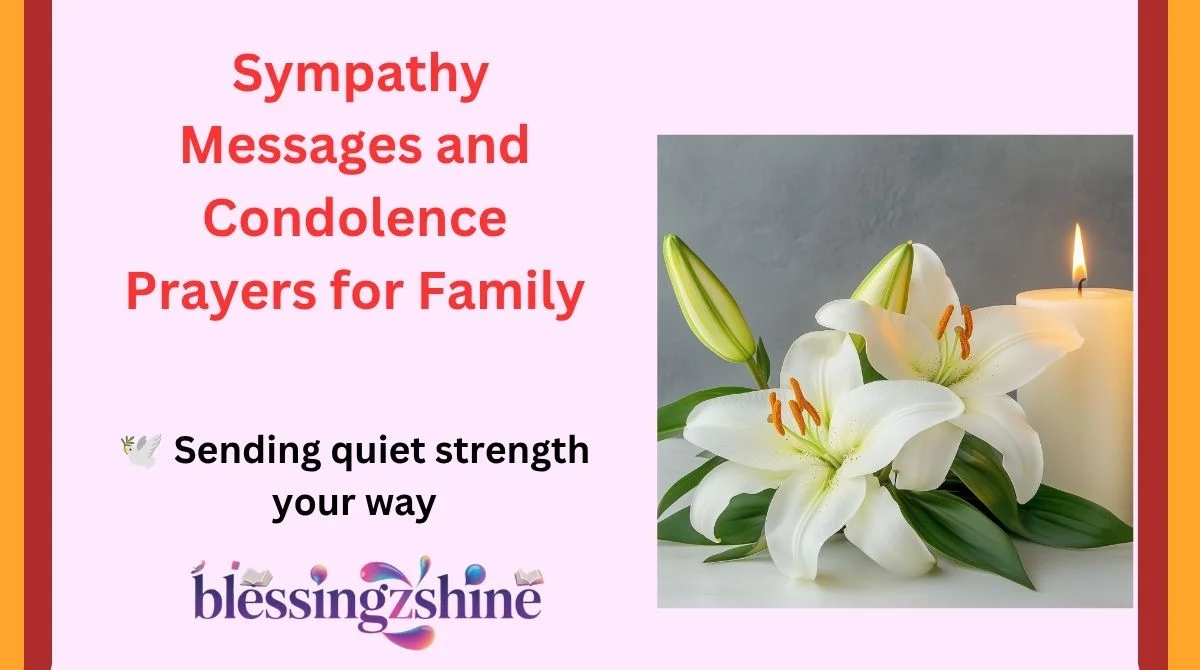 Sympathy Messages and Condolence Prayers for Family