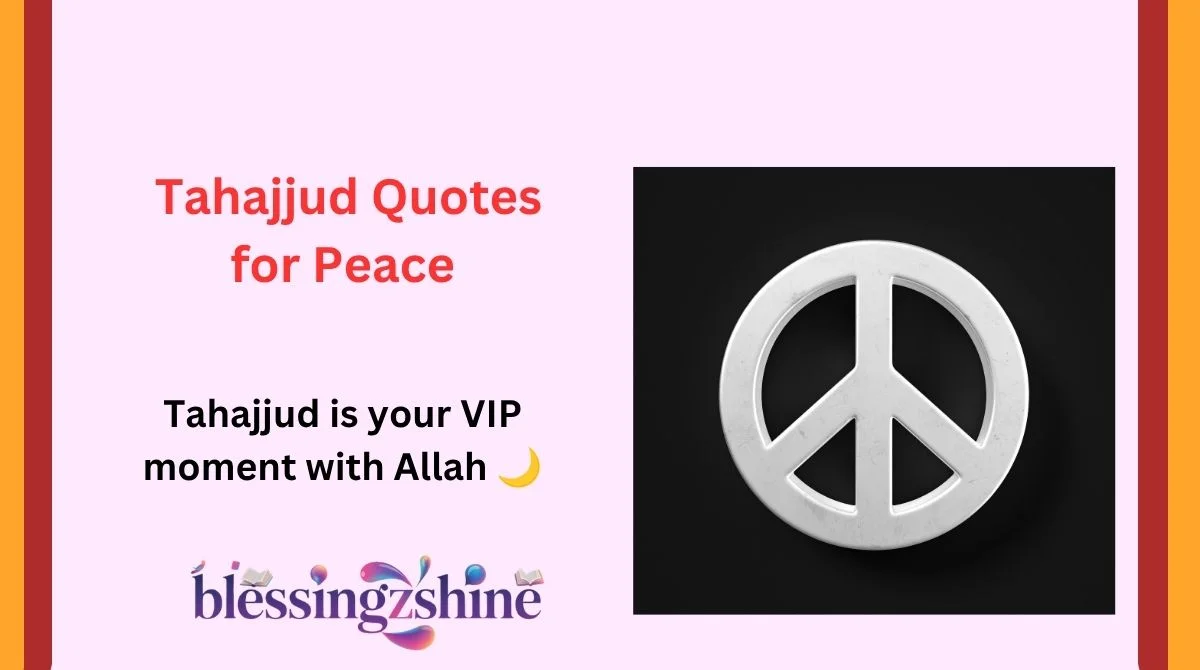 Tahajjud Quotes for Peace